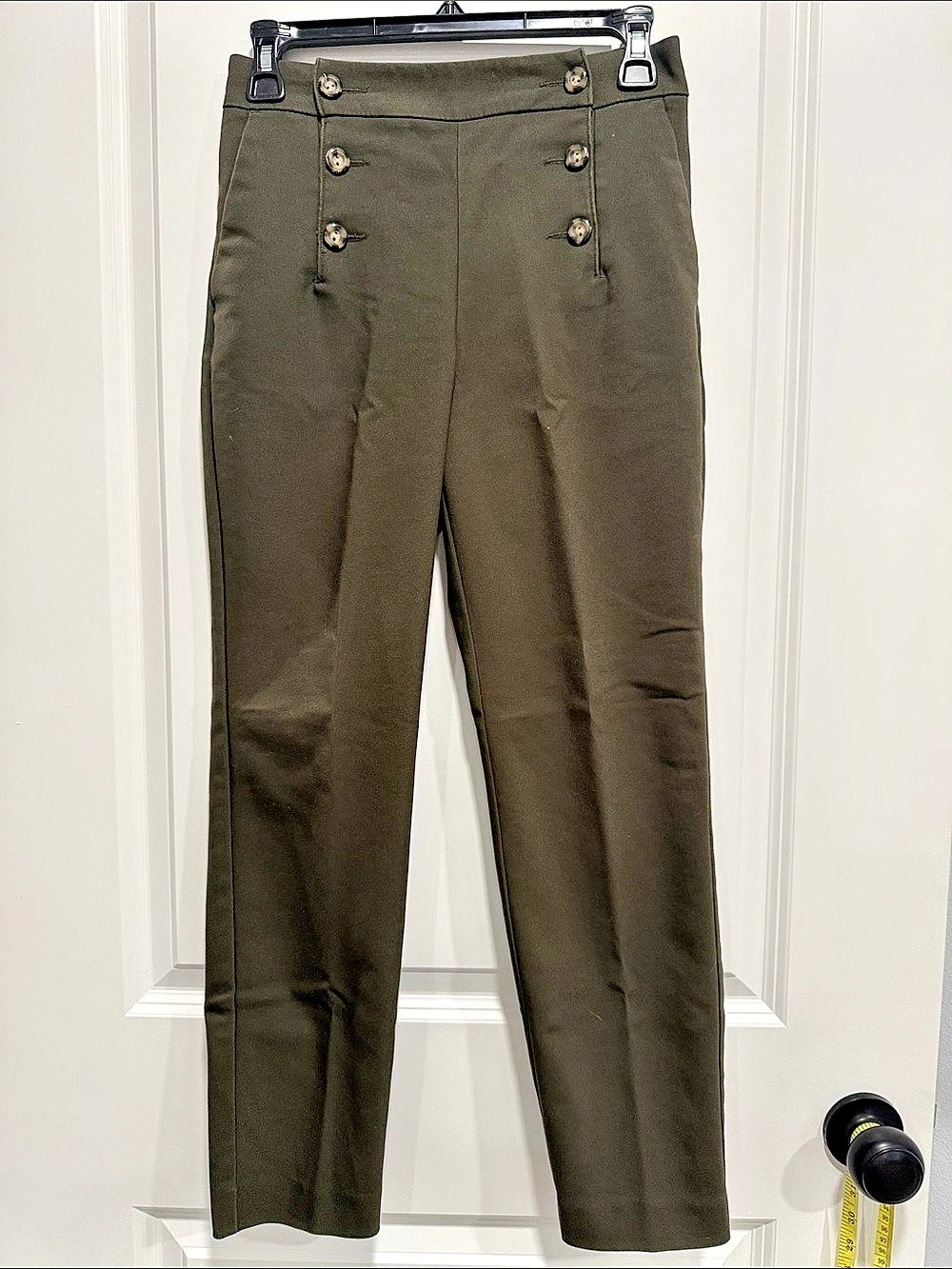 Express Ankle High Rise Pants High Rise Ankle Pants Green Size 0 Like New